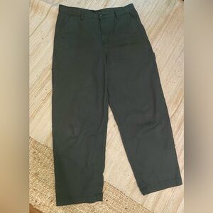Vans Wide Leg Curbside Olive Green Pants